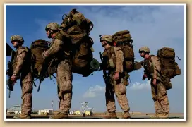  ?? Photo: VCG ?? US Marines head to Kandahar as British and US forces withdraw from the Camp Bastion- Leathernec­k complex in Lashkar Gah in Helmand province on October 27, 2014.