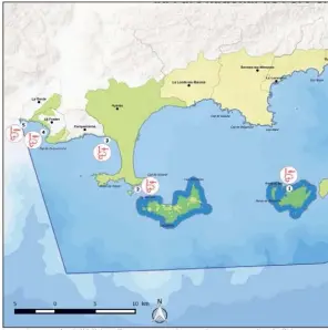  ?? (Repro DR/Var-matin) ?? Le projet  prévoit l’édition d’un passeport des sentiers sous-marins de l’aire marine adjacente.