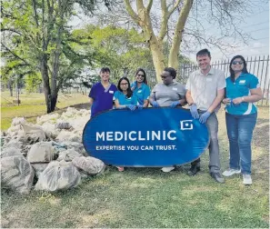  ?? ?? Pictured from left are Gwennie Dayaram, nursing manager; HR practition­ers Bhavs Pillay, Lynelle Govender and Bomikazi Mbalo; Craig Hampson, technical manager and Reshnee Beekrum, marketing manager.