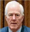  ?? PHOTO: AP ?? Texas Senator John Cornyn proposed the background check provision after a mass shooting at a church in his state last year.