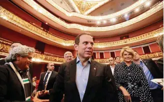  ?? ALEX SILVA/ESTADÃO ?? Agenda. Prefeito João Doria no Teatro Municipal, onde apresentou programa para creches