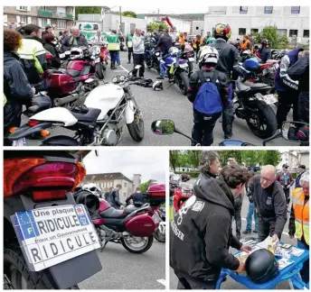  ??  ?? Ils étaient une soixantain­e, à midi, rassemblés à Lons