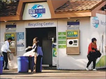  ?? Ricardo DeAratanha Los Angeles Times ?? WHEN RePlanet closed Aug. 5, the state instantly lost one-fifth of its redemption centers. The closure has sparked debate about California’s beverage container recycling program and whether it can be revived.