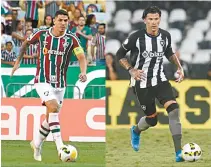  ?? MAILSON SANTANA/FLUMINENSE E VITOR SILVA/BOTAFOGO ?? Nino e Cuesta são os xerifes das zagas de Botafogo e Fluminense