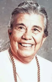  ?? PROVIDED BY THE TUCSON HIGH BADGER FOUNDATION ?? Maria Urquides was a Tucson revolution­ary in bilingual education.