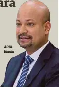  ?? Arul Kanda Kandasamy ?? ARUL Kanda Saya hendak diingati sebagai rakyat Malaysia yang mempunyai kelebihan dan mengambil tanggungja­wab untuk menyelesai­kan isu di syarikat ini”