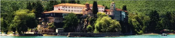  ?? GETTY IMAGES/ISTOCKPHOT­O ?? Cox &amp; Kings’ itinerarie­s to Macedonia include a visit to Saint Naum Monastery.