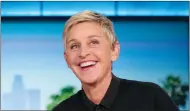  ?? AP PHOTO/ANDREW HARNIK, FILE ?? In this October 2016 photo, Ellen Degeneres appears during a commercial break at a taping of "The Ellen Show" in Burbank. DeGeneres is known for keeping her comedy on the nice side. But she lets her inner meanie out for "Ellen's Game of Games."