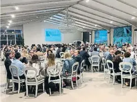  ?? Re ?? La cena en Villa Bugatti montada por Vendrell en septiembre del 2019