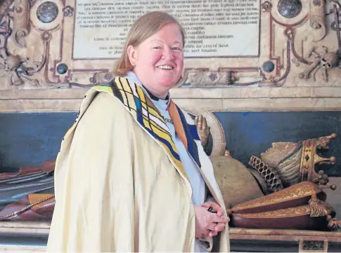  ??  ?? ANNOUNCED: Revd Canon Dr Elizabeth Thomson is the new Rector and Provost of St Paul’s Cathedral in Dundee.