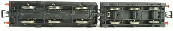  ??  ?? A two-position drawbar allows for closer coupling if desired, but don’t expect the model to go round train set curves if this is altered.