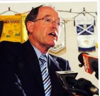  ??  ?? Don Brash delivering his Orewa “state of the nation” speech, January 2004.