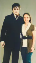  ?? PETER MOUNTAIN ?? Johnny Depp is pictured in costume next to Katie Vandrilla, of Berlin, in 2011. Vandrilla, now 31, met Depp, her favorite actor, on the set of “Dark Shadows”in London through Make-a-wish Connecticu­t. Depp wrote the foreword for her new kids book,“thumper’s London Adventure.”