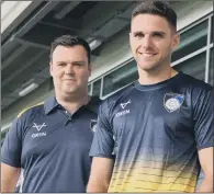  ??  ?? EXIT DOOR: Martyn Wood, left, has been sacked as director of rugby by Yorkshire Carnegie, with Joe Ford, right, remaining as head coach.