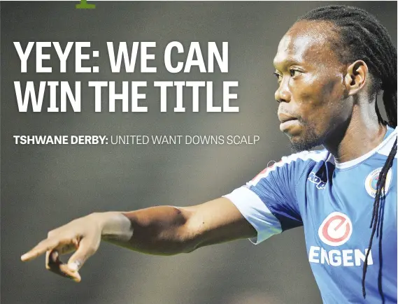  ?? Picture: Backpagepi­x ?? UNSWAYED. Reneilwe Letsholony­ane believes SuperSport United are strong title contenders ahead of taking on the defending champions Mamelodi Sundowns in the Tshwane derby at Loftus tonight.