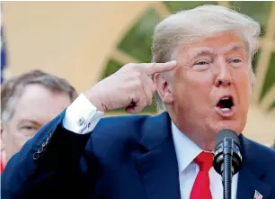  ?? — AP ?? President Donald Trump criticised the US central bank twice, saying it was raising interest rates so swiftly that it threatened the country’s economic health.