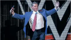  ?? |
Supplied ?? WWE executive chairperso­n Vince McMahon.