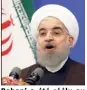  ??  ?? Rohani a été réélu au premier tour avec  % des voix. (Photo AFP)