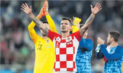  ??  ?? Dejan Lovren, stoper Liverpoola, odigrao je jednu od boljih i zrelijih utakmica u dresu Hrvatske