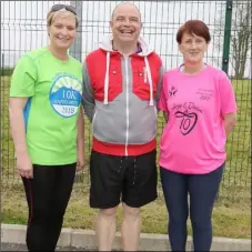  ??  ?? Organisers Mag Owens and Alison Dwyer with Cllr John O’Rourke.