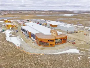  ?? CP PHOTO ?? A decade after it was first promised under former Prime Minister Stephen Harper, Canada’s new High Arctic Research Station, seen in the community of Cambridge Bay, Nunavut in an undated handout photo, is finally poised to open this fall. The station is...