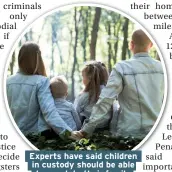  ??  ?? Experts have said children in custody should be able to speak to their family every day