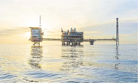  ??  ?? The Bongkot gas field in the Gulf of Thailand, operated by PTTEP. Parties in the Middle East and China have shown interest in the Erawan and Bongkot gas block auctions.