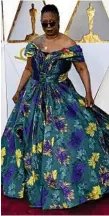  ??  ?? Whoopi Goldberg’s floral ball gown is a definite winner.