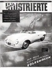  ??  ?? Below left: The Wiener
Illustrier­te featured the Type 356 in its issue of 21 August 1948 as ‘The New Austrian Volkswagen’. Some Porsches would indeed be built in Austria but not this model