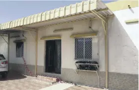  ?? Pawan Singh / The National ?? The home in Rul Dhadna village in Fujairah where seven Emirati children died on Monday after a fire broke out while they slept