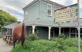  ?? PIERS FULLER/STUFF ?? Food Forest Organics closed at the start of Covid-19 and has not reopened. The building was sold in February.