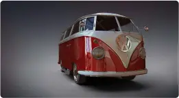  ?? ?? Below: This stunning VW Camper model by Jake Denham is posed in a way that draws out its beauty