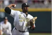  ?? THE ASSOCIATED PRESS — 2021 ?? Former Vanderbilt pitcher Kumar Rocker, the lone firstround draft selection to not sign with a team last season, is awaiting another chance at being drafted today.