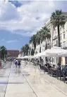  ??  ?? Die Promenade in Split