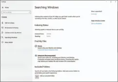  ??  ?? The new Search Indexer allows you to index the entire drive.