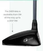  ?? ?? The G425 Max is available from 3W all the way up to a 23.5° 9W