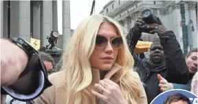  ?? MARY ALTAFFER, AP ?? Kesha’s most recent amended lawsuit against Dr. Luke was rejected by a New York judge in March.