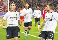  ??  ?? MOS-GLOW Coutinho celebrates making it level at Spartak