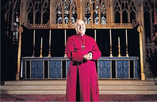  ??  ?? Stephen Cottrell, the current Bishop of Chelmsford, will be installed as Archbishop of York at York Minster on Thursday