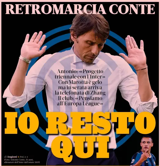  ?? (Foto: Antonio Conte, 51 anni, allenatore dell’Inter dall’estate 2019) ??