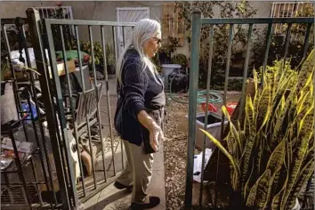  ?? Photograph­s by Irfan Khan Los Angeles Times ?? BLANCA RUIZ, who is being forced to move to make way for affordable housing, is eligible for relocation payments. Still, rents are so high now that the prospect of finding a new home makes her nights restless.