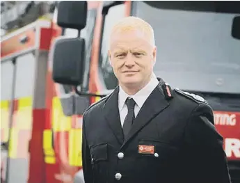  ??  ?? Chris Lower, chief fire officer at Tyne and Wear Fire and Rescue Service.