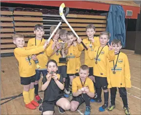  ?? Photograph: Abrightsid­e Photograph­y. ?? Inverlochy Primary School’s primary five-and-under shinty team.