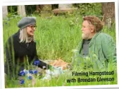  ??  ?? Filming Hampstead with Brendan Gleeson