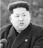  ??  ?? Kim Jong-un