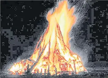  ??  ?? Out and about South Lanarkshir­e Council has set up hit squads to dismantle illegal bonfires