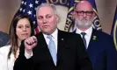  ?? Mandel Ngan/AFP/Getty Images ?? Republican Steve Scalise speaks in support of the US debt ceiling deal on Tuesday. Photograph: