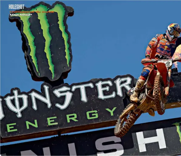  ??  ?? Jeffrey Herlings s’impose actuelleme­nt comme le 2 homme
e fort du MXGP!