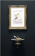  ?? ?? From top: Delve into Manolo Blahnik’s world with illustrati­ons and other archival materials showcasing his fantastica­l range The Gold Room, featuring a design from the new anniversar­y capsule collection,
