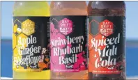  ?? SUBMITTED PHOTO ?? Upstreet Day Drift Craft Soda comes in three flavours: apple ginger elderflowe­r, strawberry rhubarb basil and spiced malt cola.